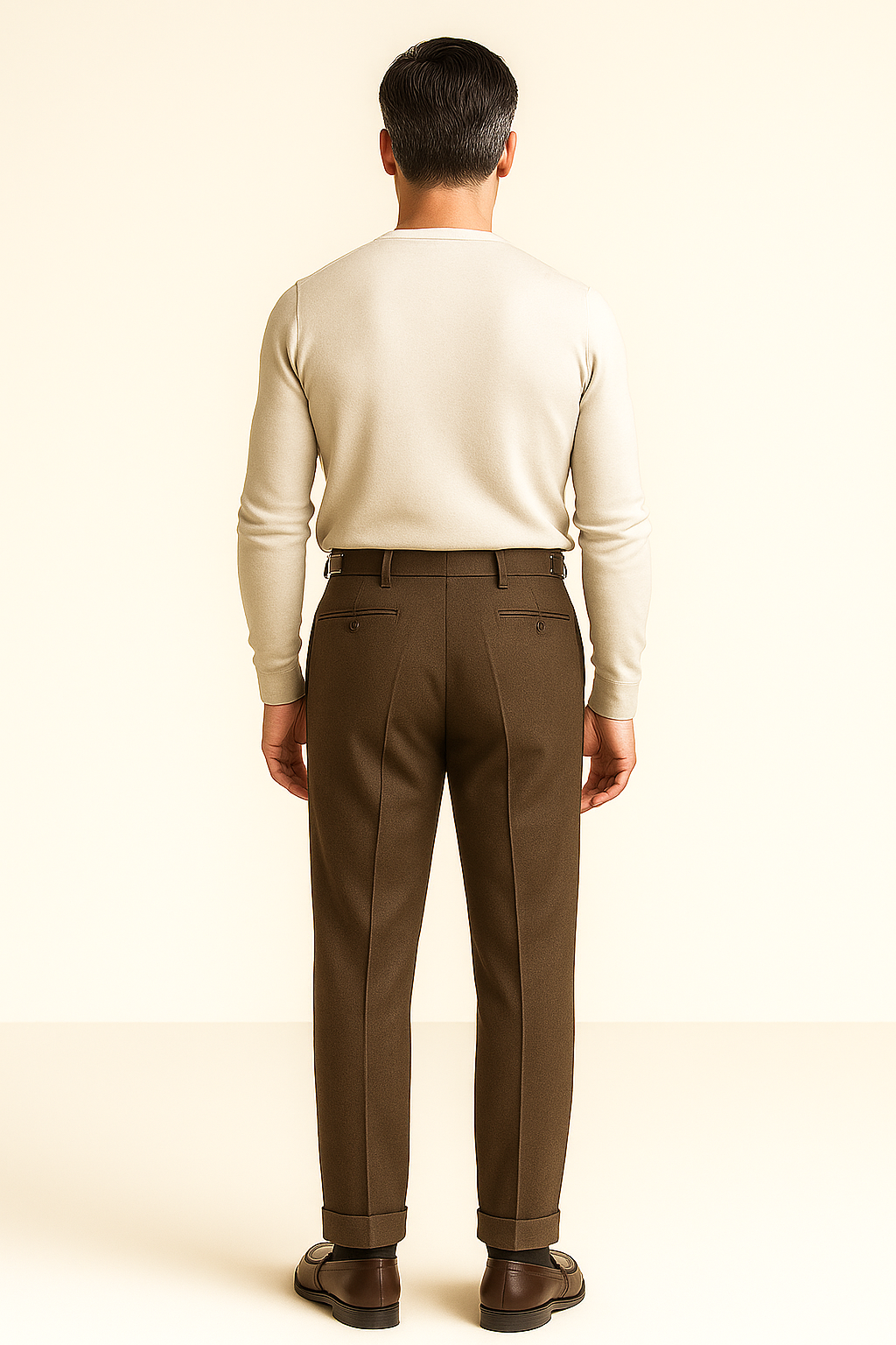 Fenaro Merino Pantalon Khaki
