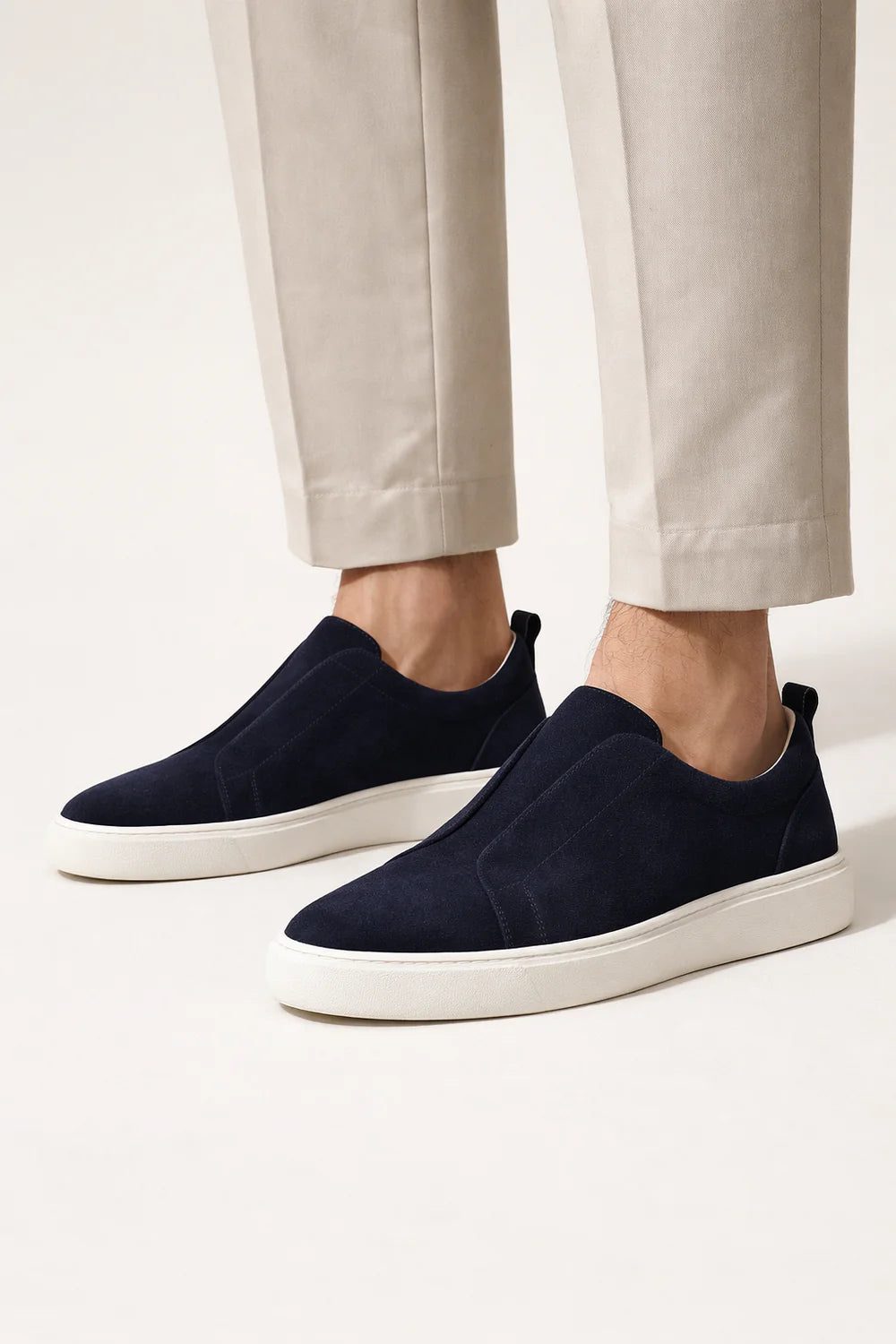 Ladore Suede Slip-On Navy
