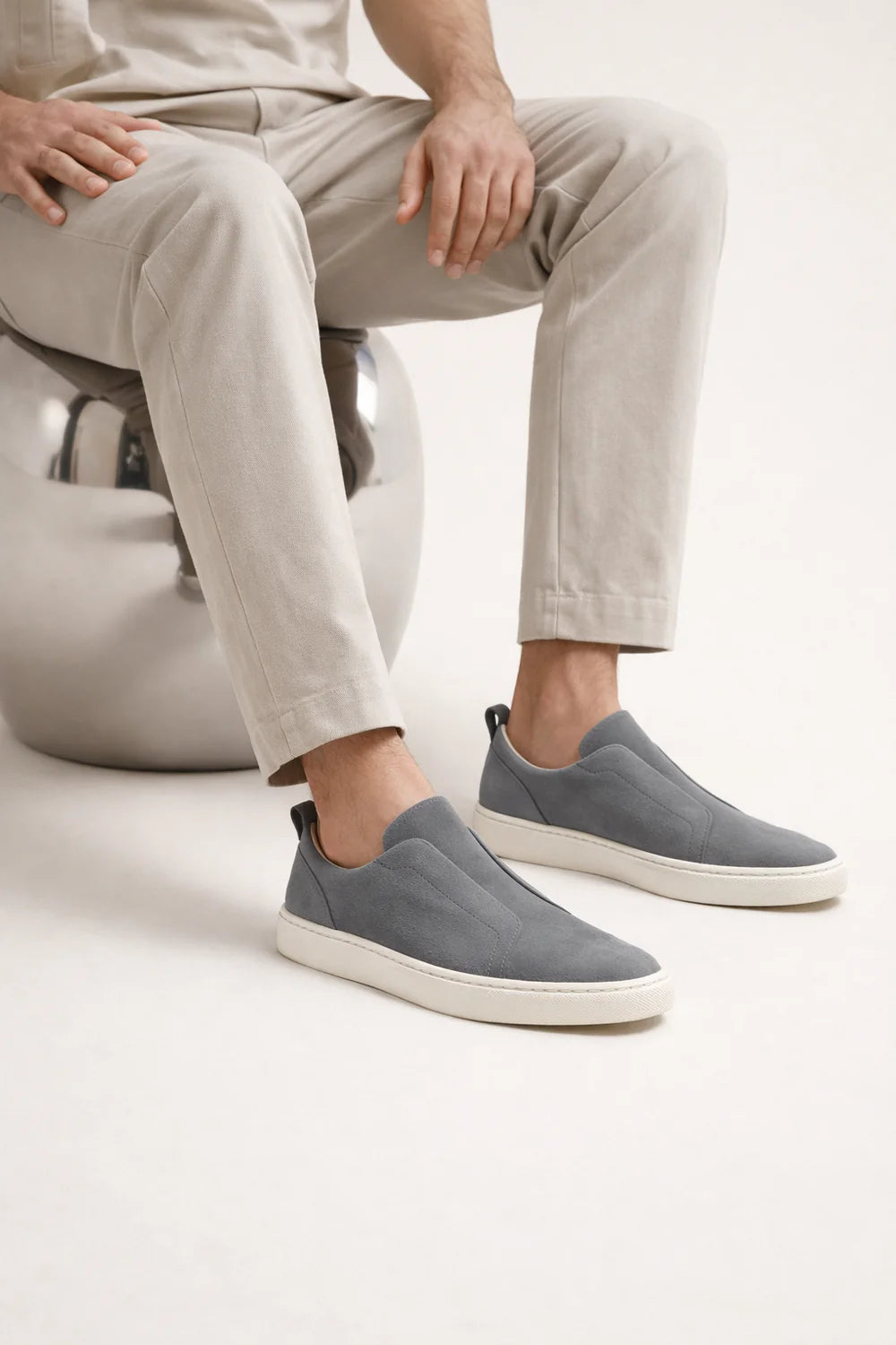 Ladore Suede Slip-On Grey