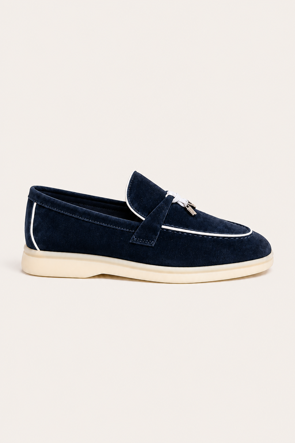 Amari Buckled Loafers Navy