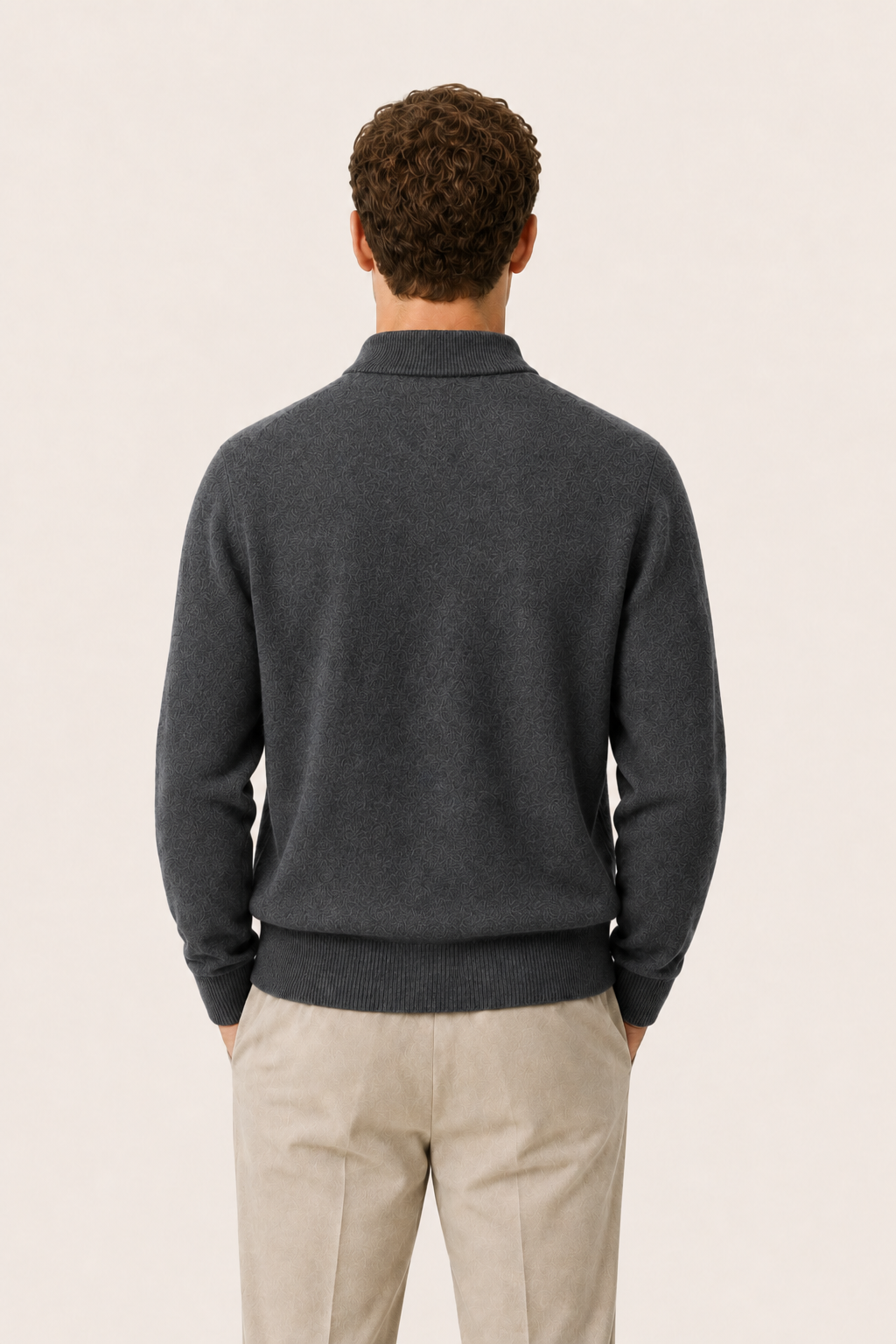 Arelio Mock Neck Charcoal
