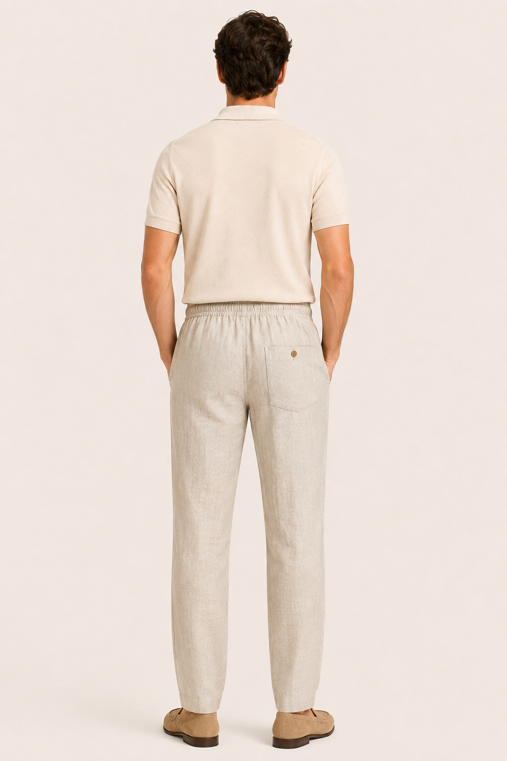 Pinaro Linen Trousers Beige