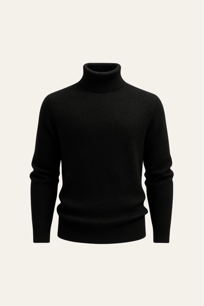 Paravi Cashmere Turtleneck Black