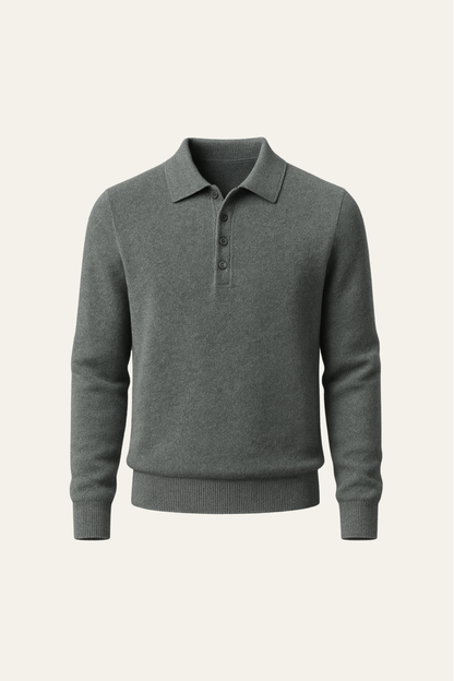 Avarel Merino Polo Knit Mist Green
