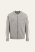 Darilo Cashmere Zip Knit Grey