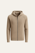 Zelano Merino Hooded Sweater Taupe