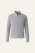 Arelon Cashmere Zip Knit Grey