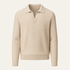 Malero Cashmere Polo Knit Oatmeal