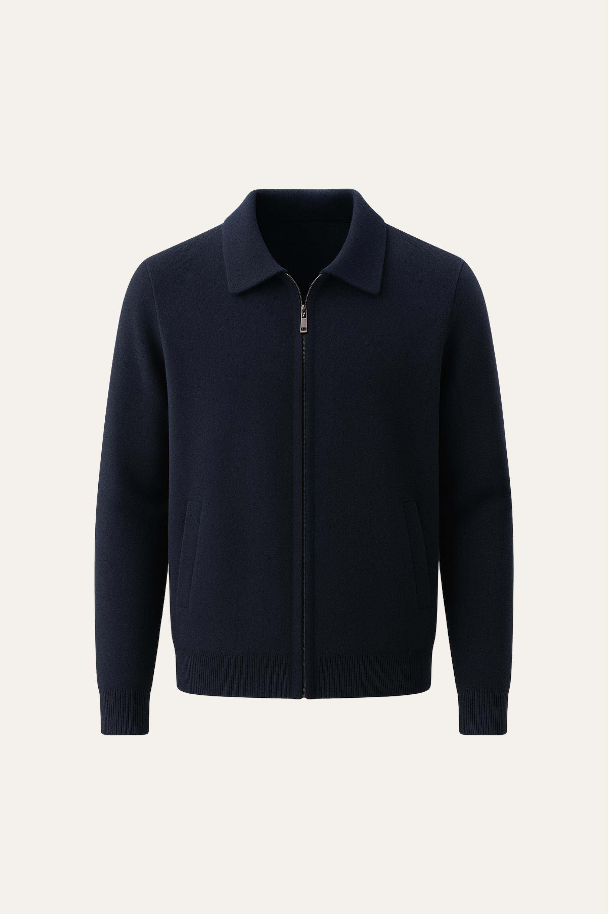 Teravo Merino Zip Sweater Navy