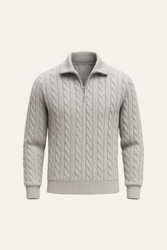 Tilano Cable Knit Grey