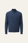 Vaniro Cashmere Cardigan Blue