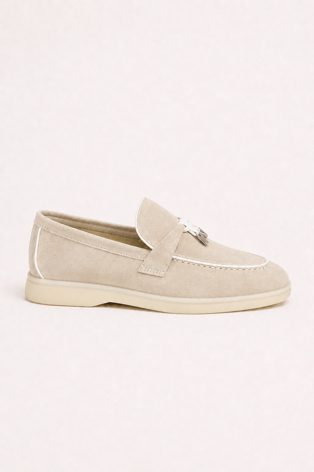Rovain Buckled Loafers Stone Beige