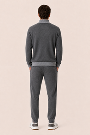 Ladore Cashmere Zip Set Grey / Dark Grey