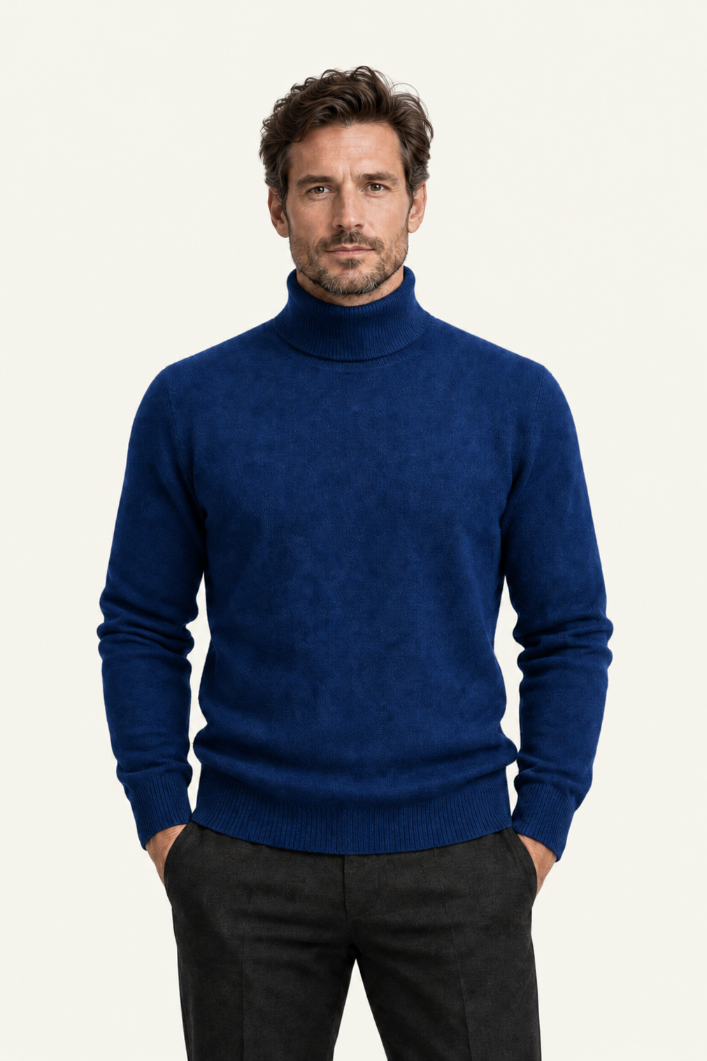 Paravi Wool Turtleneck Royal Blue
