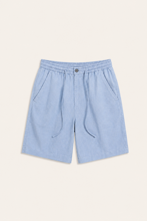 Levano Linen Short Sky Blue