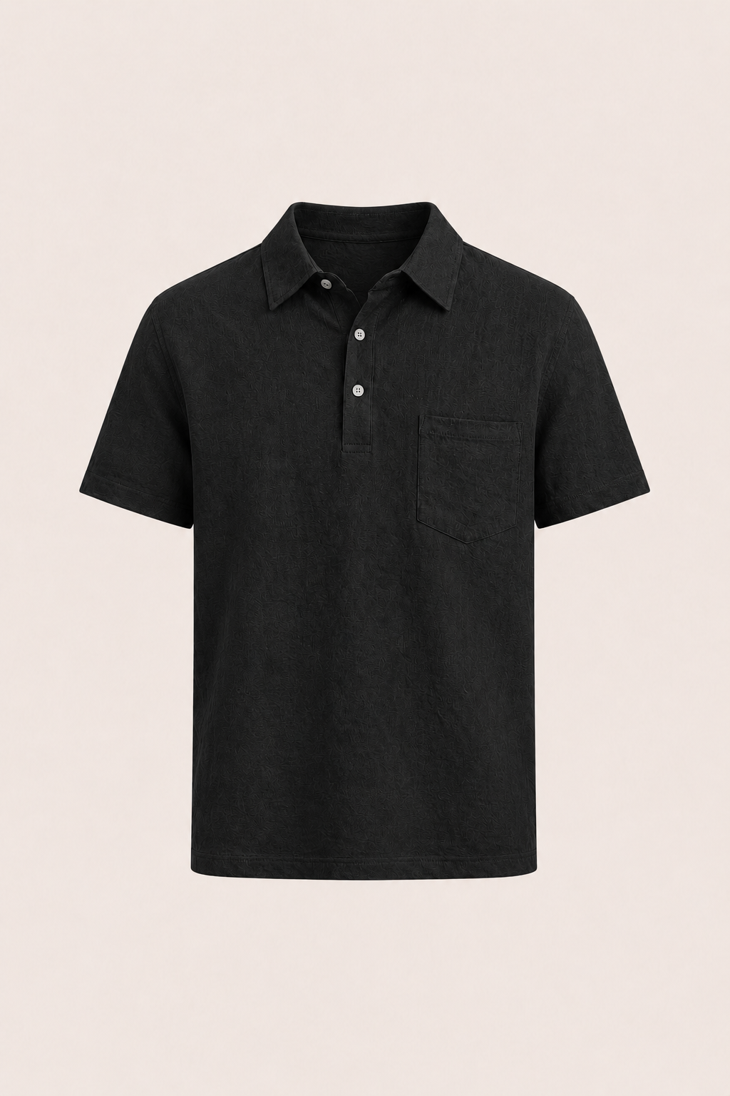 Linano Linen Polo Black