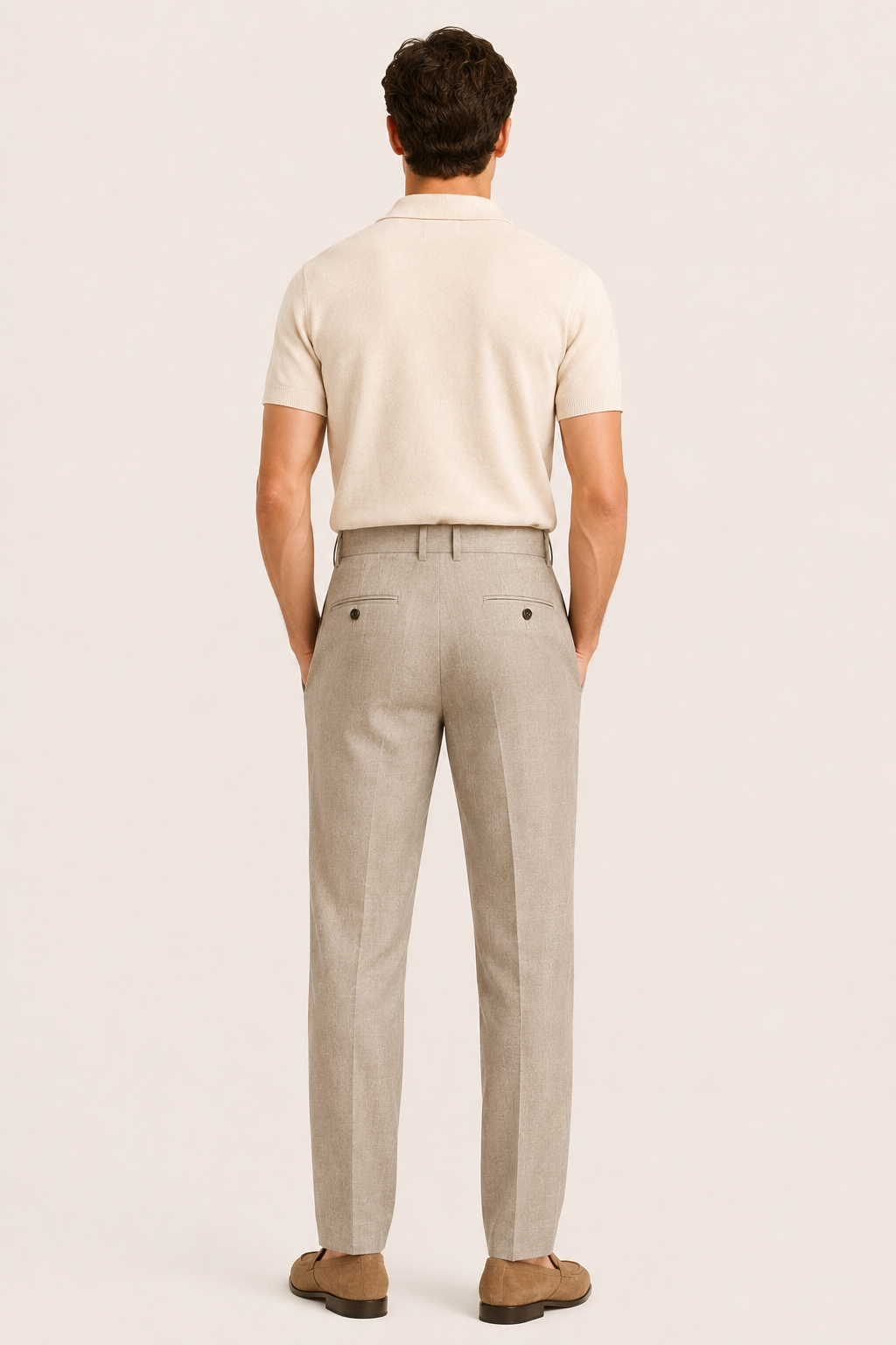 Manero Flax Cotton Trouser