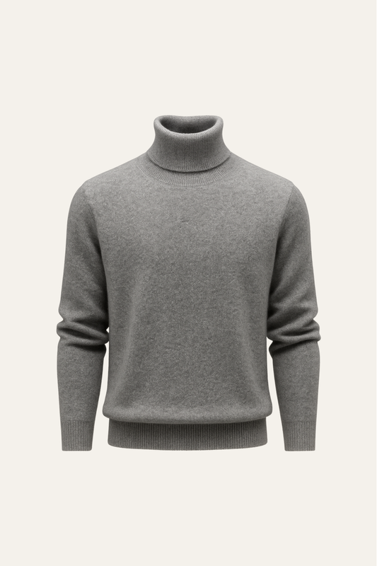 Paravi Cashmere Turtleneck Grey