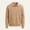 Malero Cashmere Polo Knit Light Brown