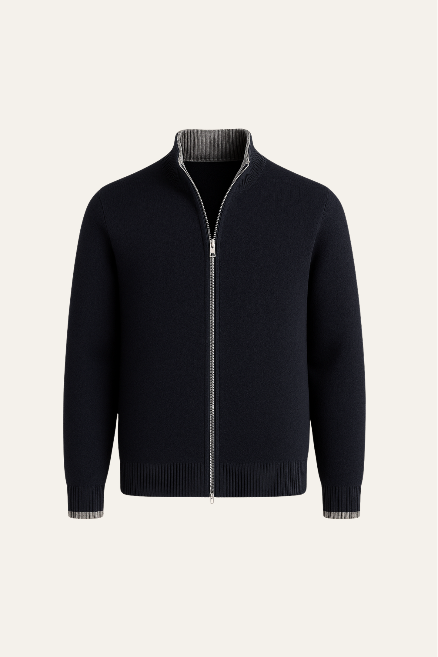 Neviro Zip Cardigan Navy