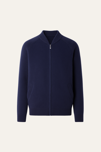 Varenu Merino Cardigan Navy