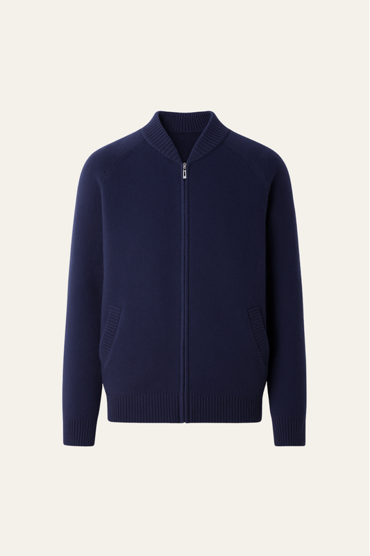 Varenu Merino Cardigan Navy