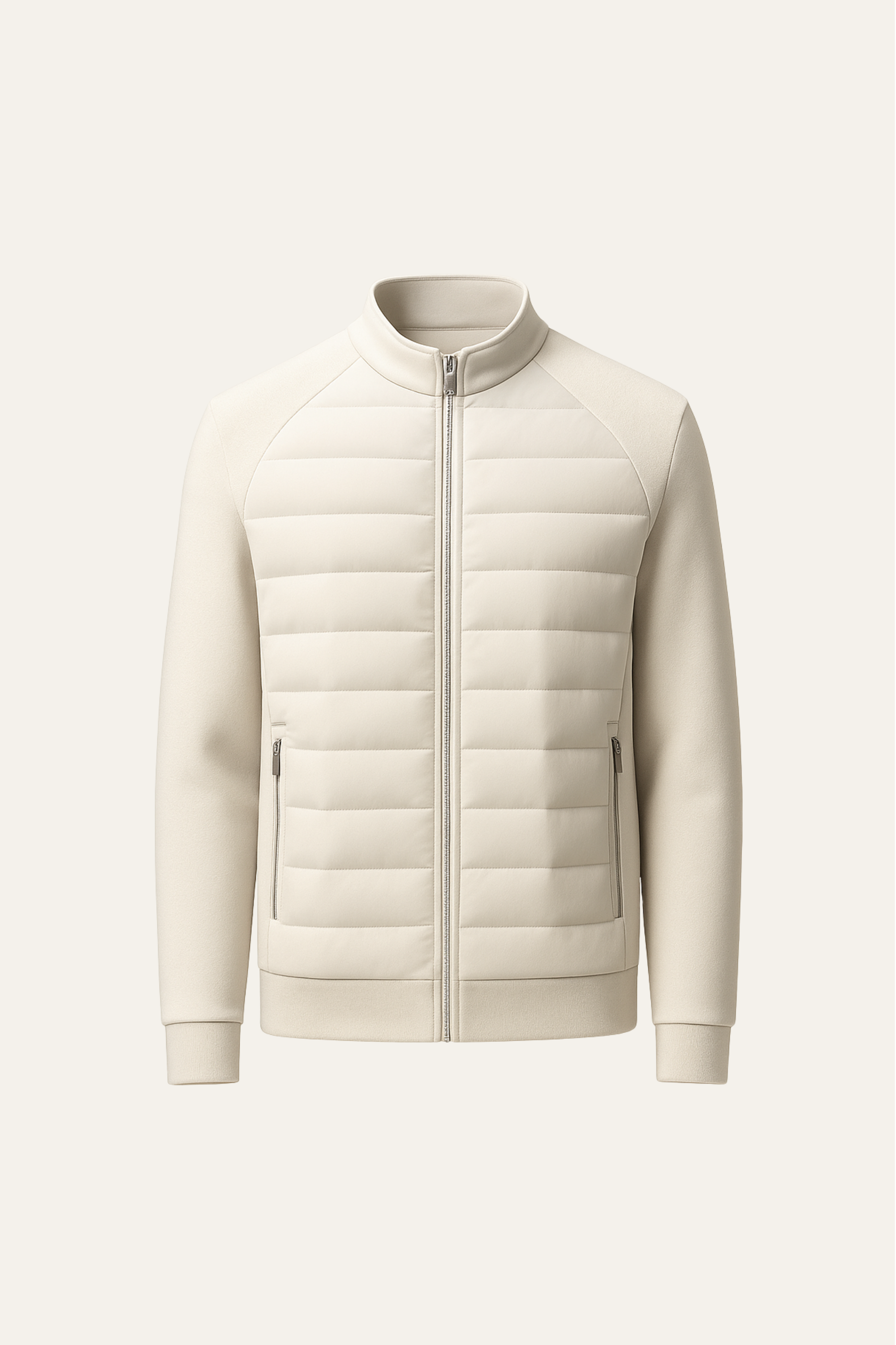 Belaro Padded Wool Jacket Ivory