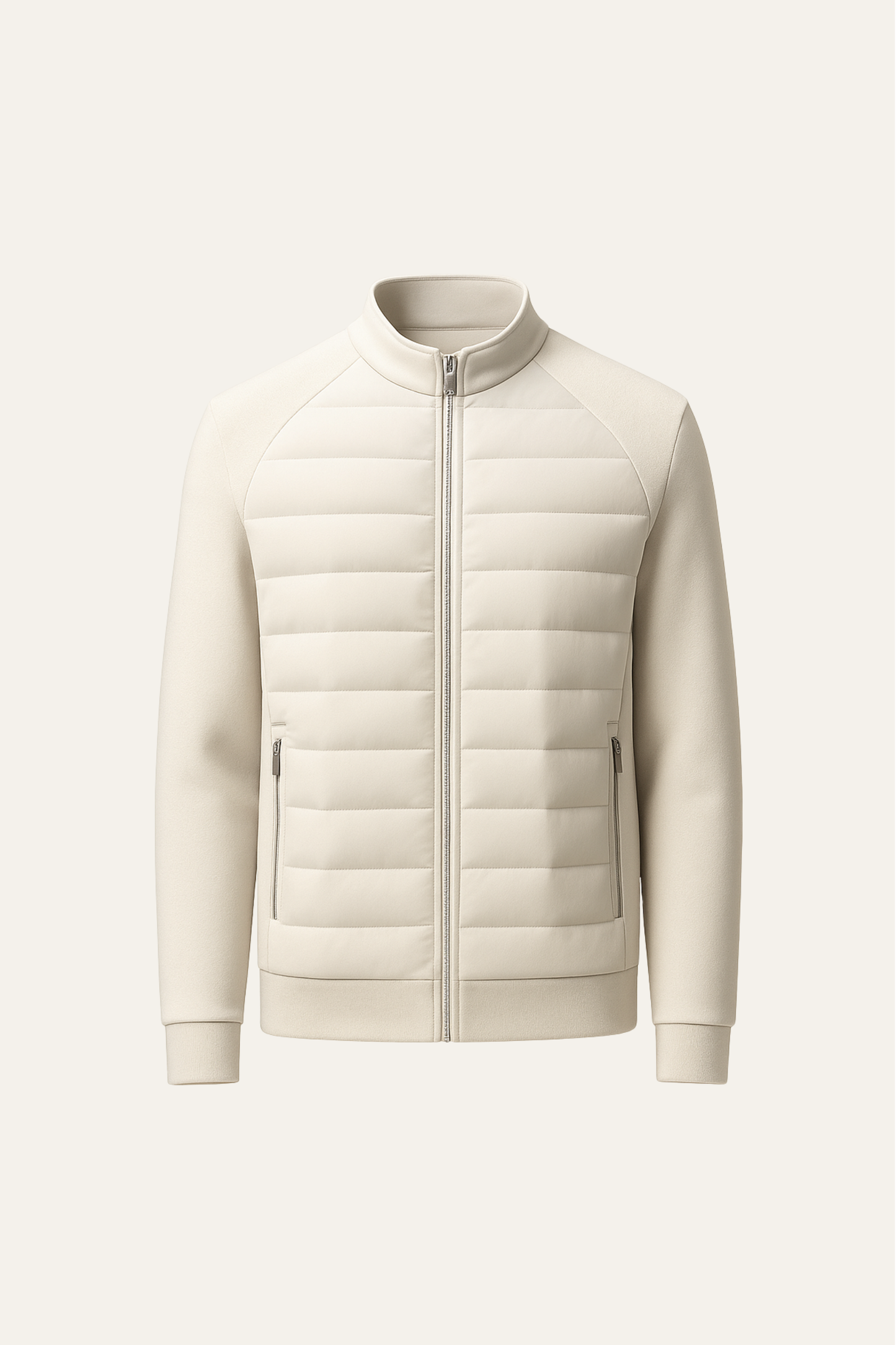 Belaro Padded Wool Jacket Ivory