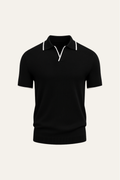 Parivo Knitted Polo Black