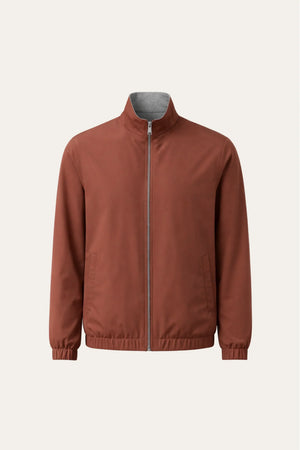 Reverso Reversible Bomber Jacket Terracotta