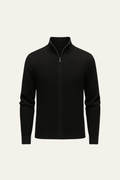 Arelon Cashmere Zip Knit Black