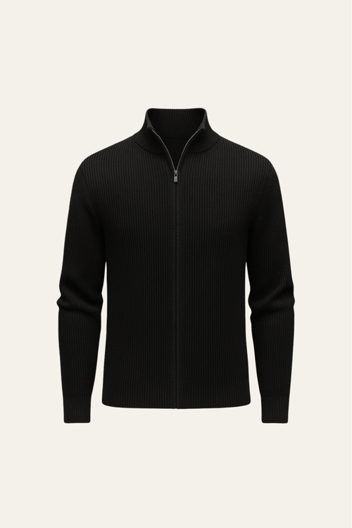 Arelon Zip Knit Black