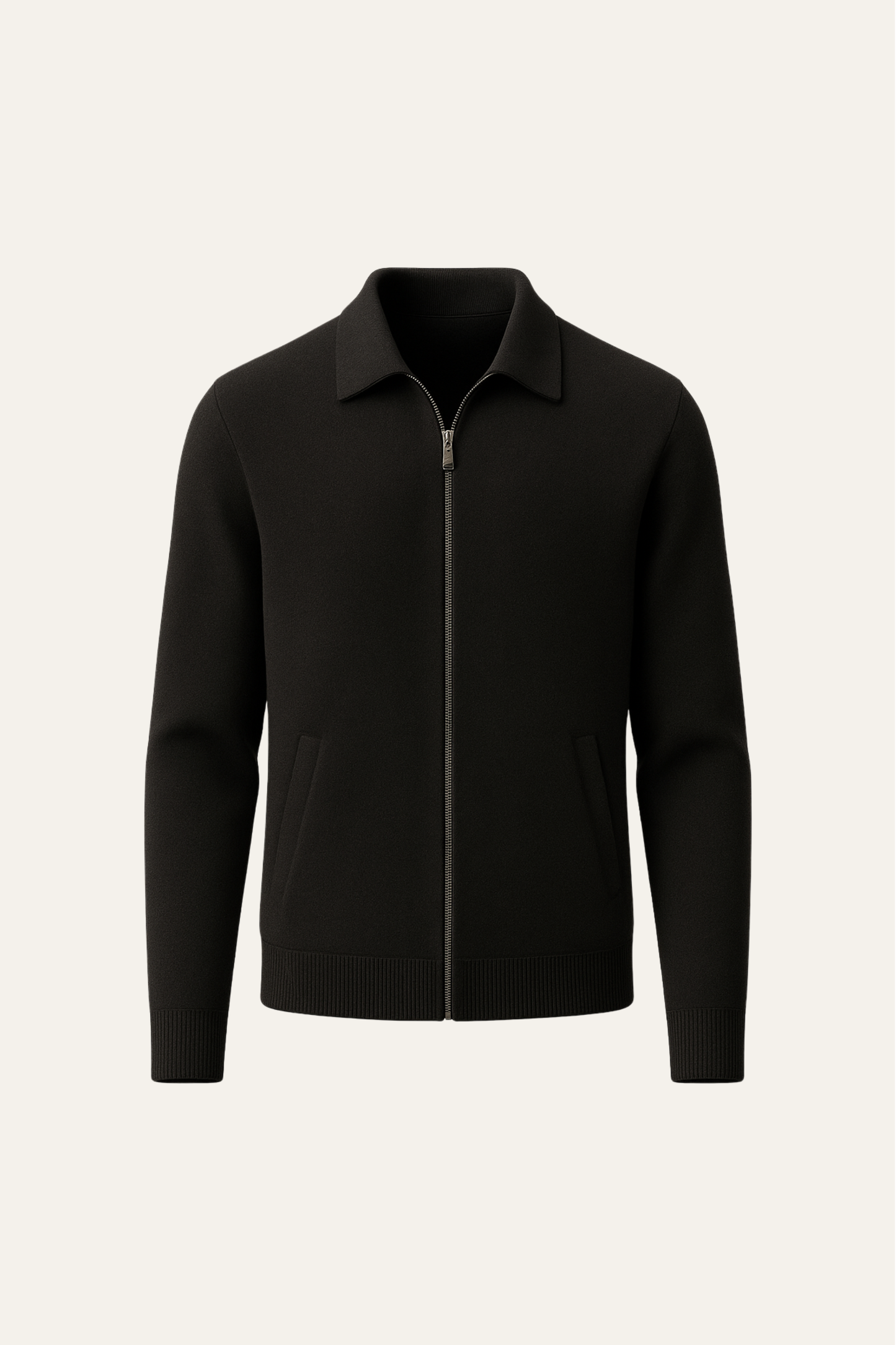 Teravo Merino Zip Sweater Black