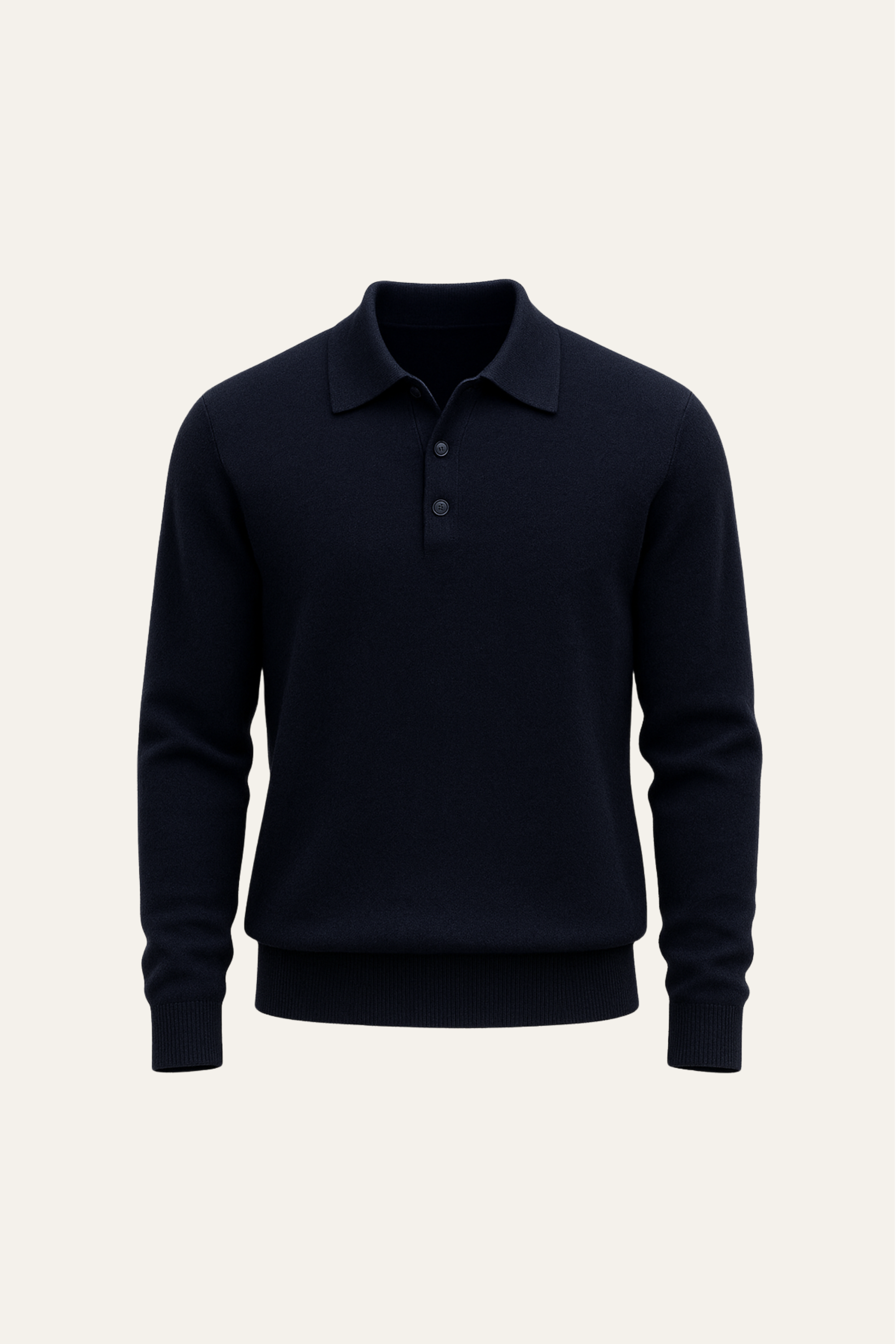 Avarel Merino Polo Knit Navy