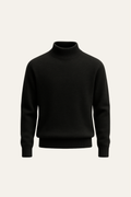Arelio Mock Neck Knit Black