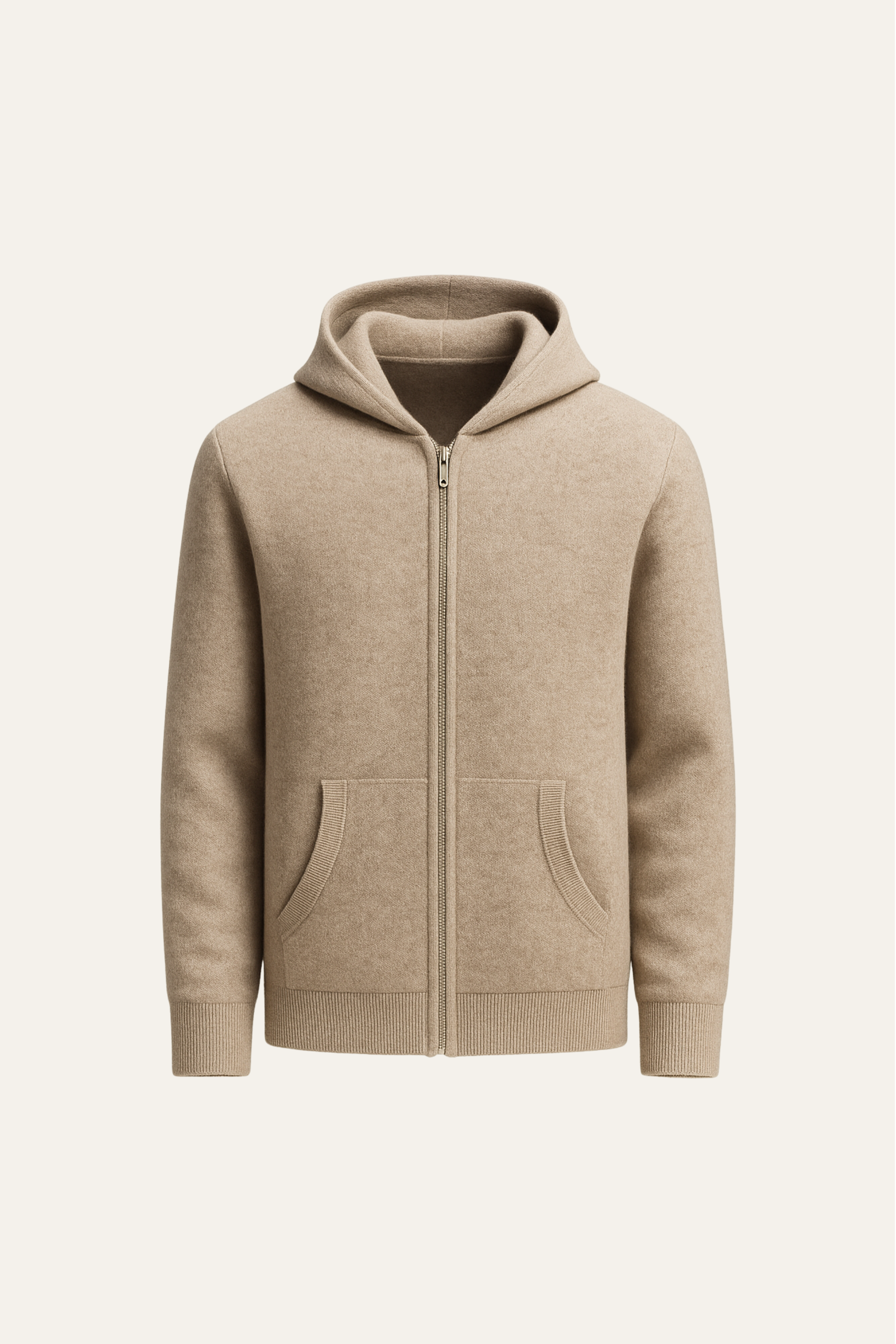 Tonari Hooded Zip Taupe