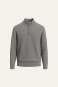 Caveli Quarter-Zip Knit Grey