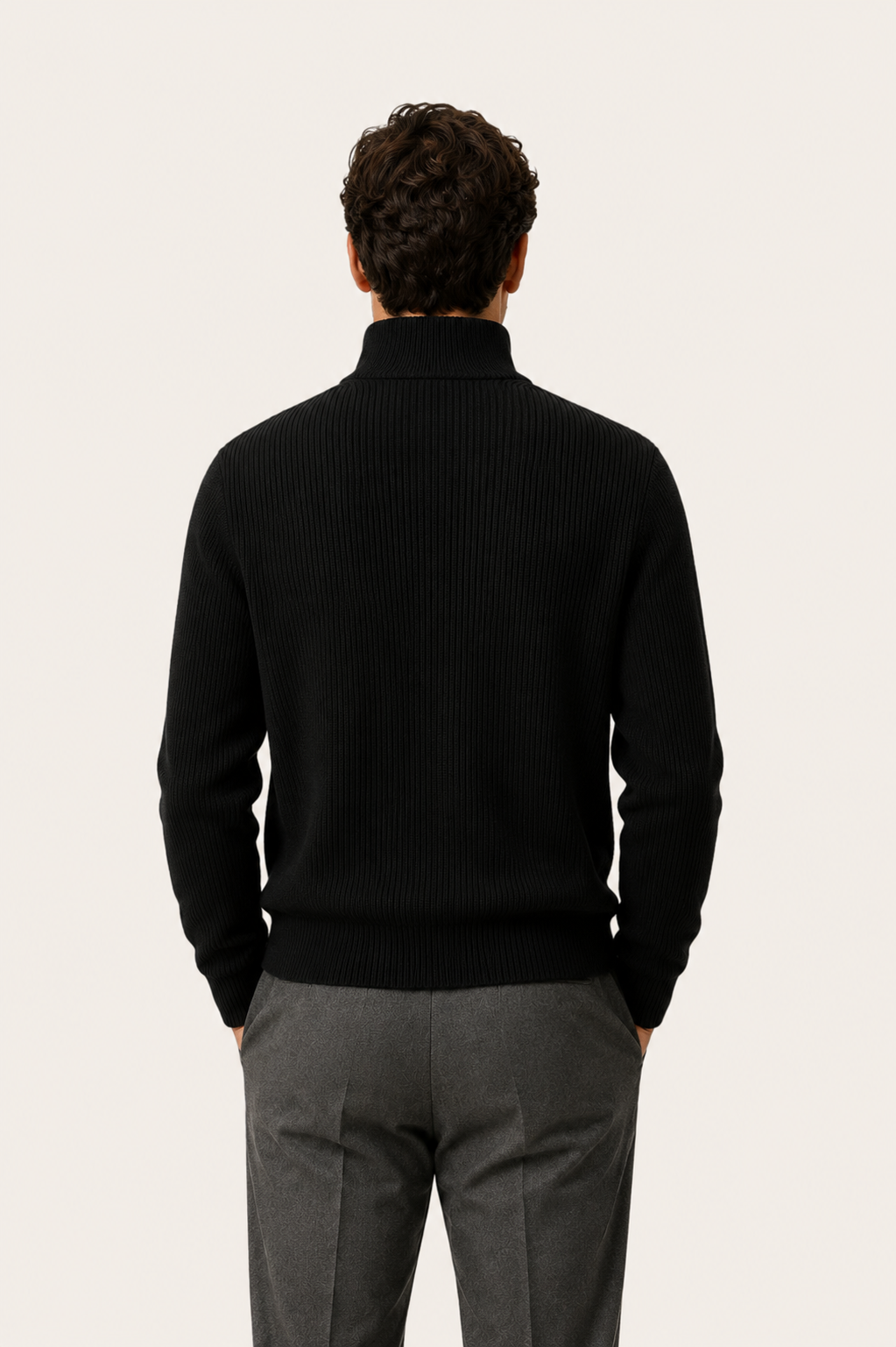 Arelon Zip Knit Black