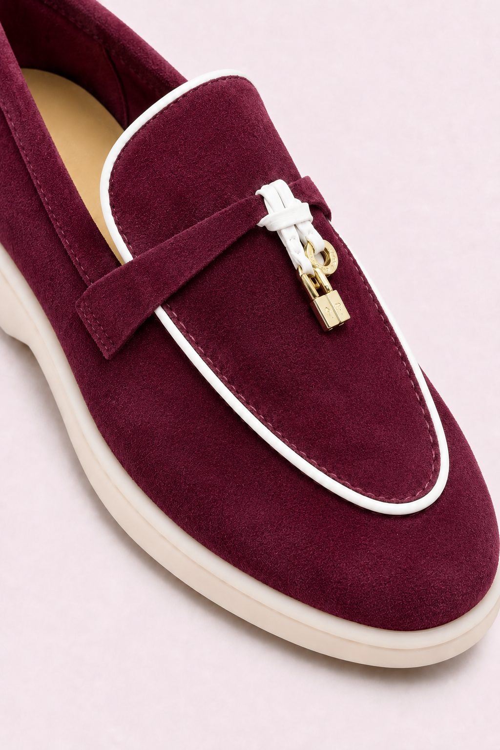 Rovain Buckled Loafers Burgundy