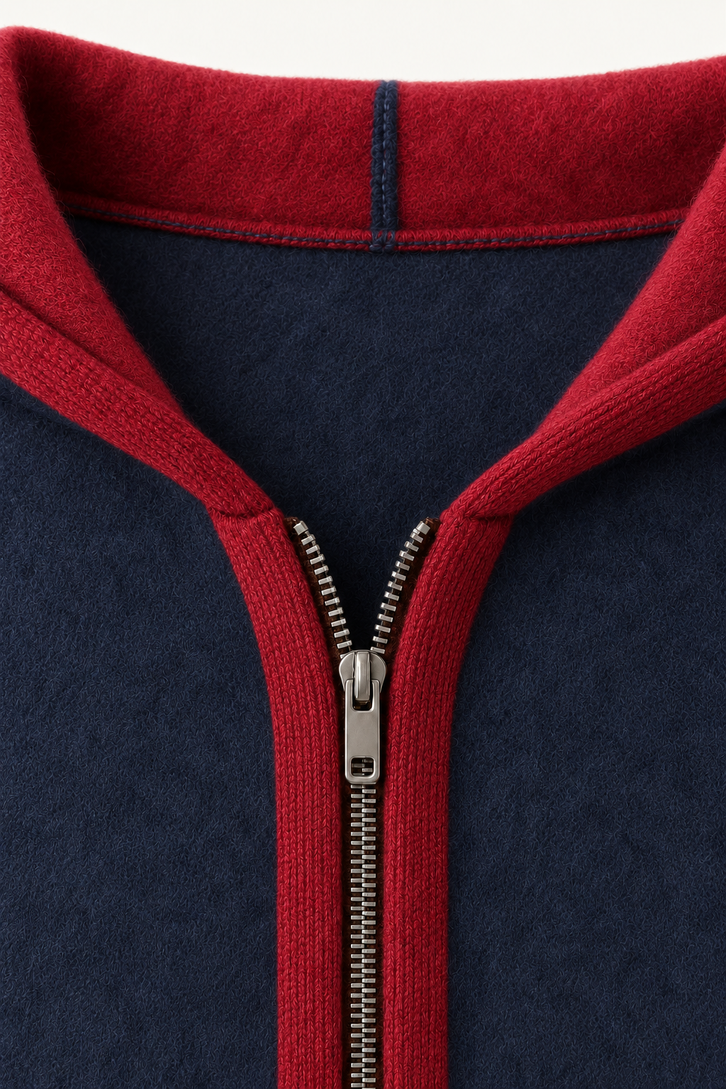 Ravalo Cashmere Zip Hoodie Navy