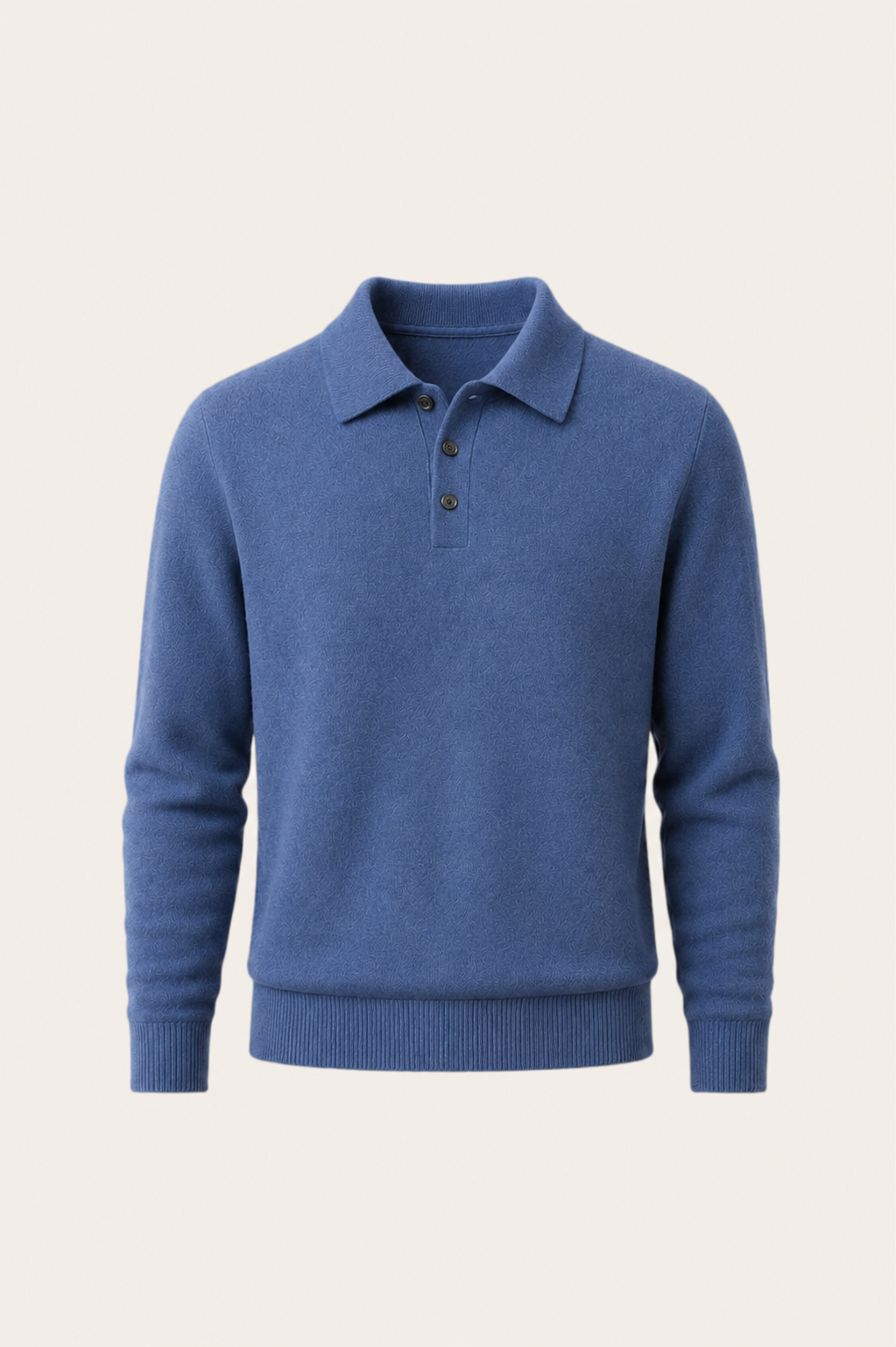 Avarel Wool Polo Knit Blue