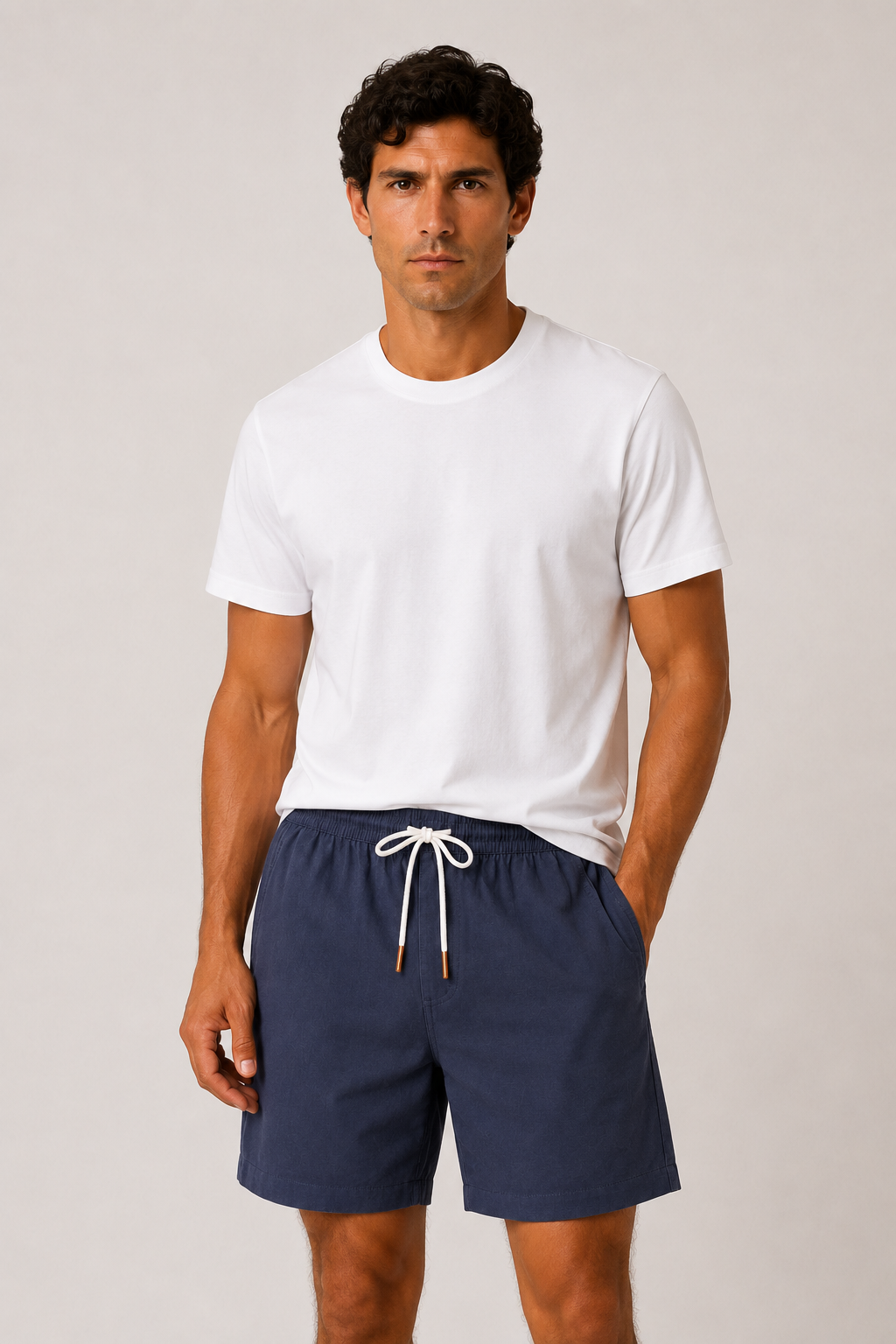 Salivo Linen Short Navy Blue