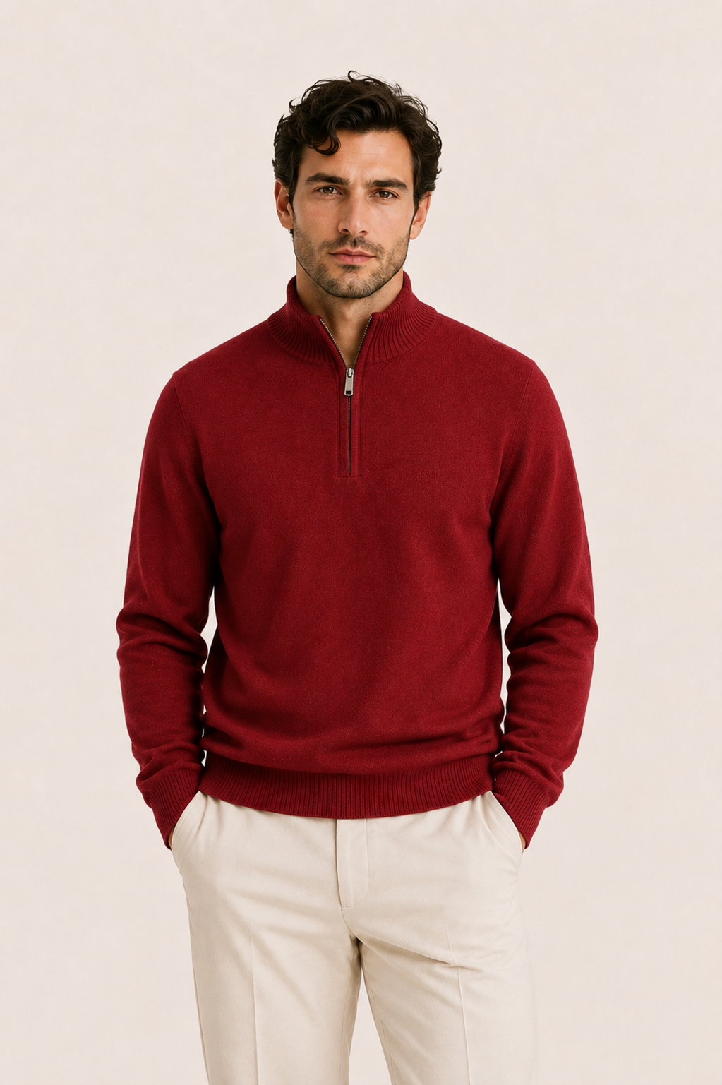Calero Quarter-Zip Maroon