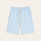 Lenaro Linen Striped Short Light Blue