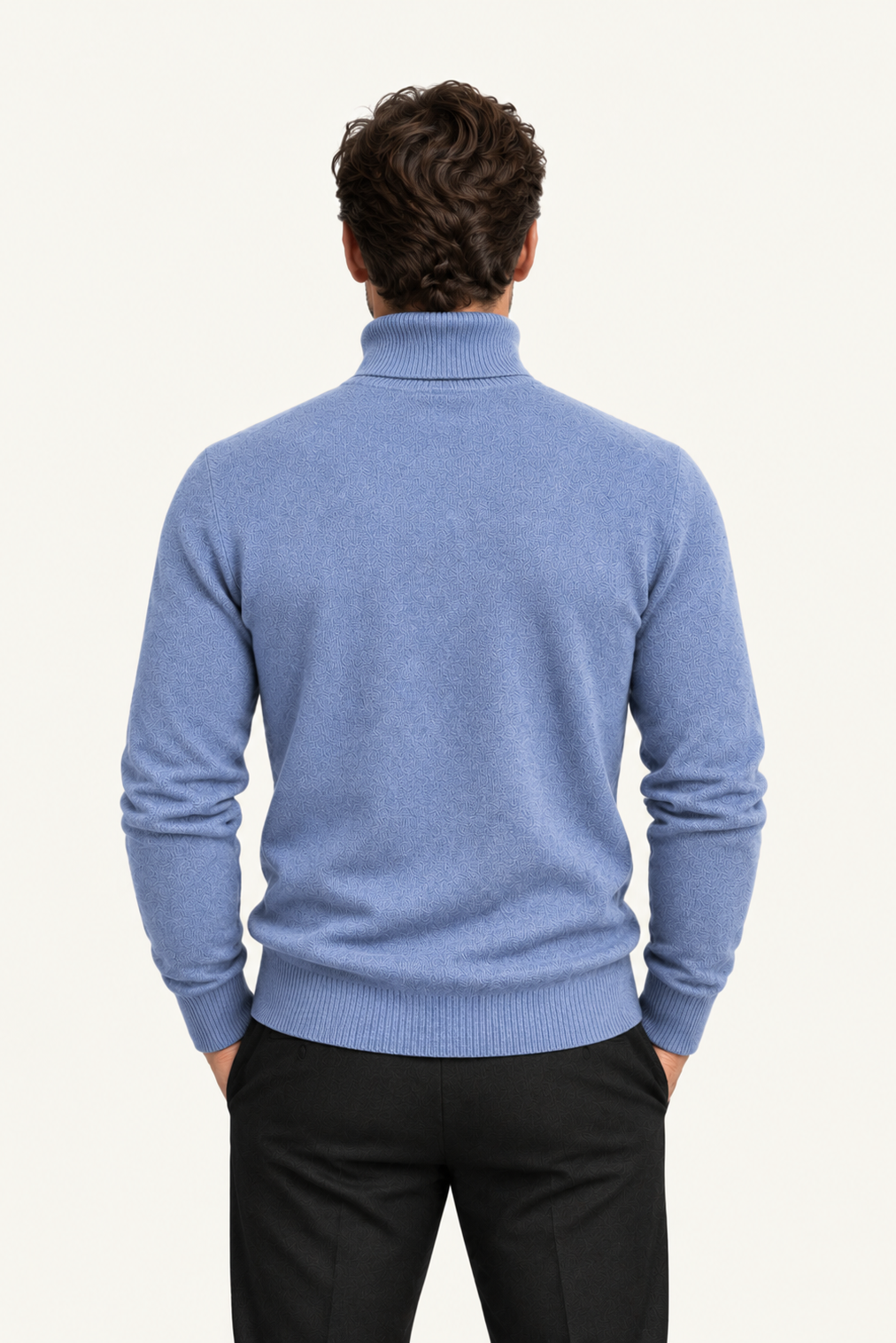 Paravi Wool Turtleneck Steel Blue
