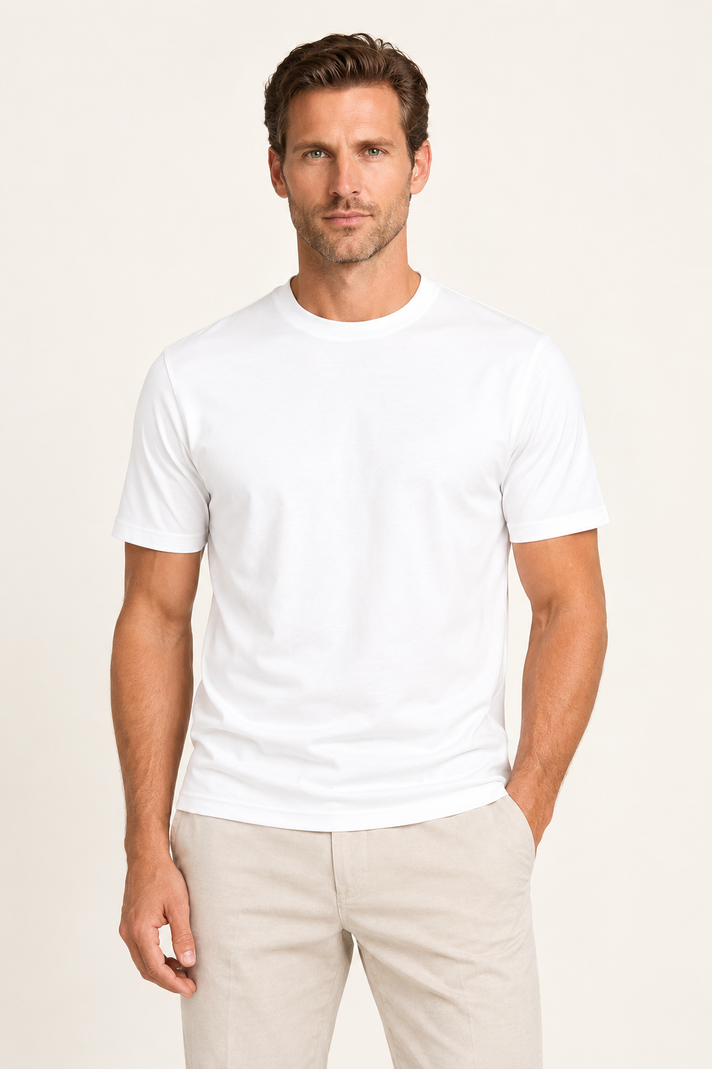 Merciro Cotton Tee White