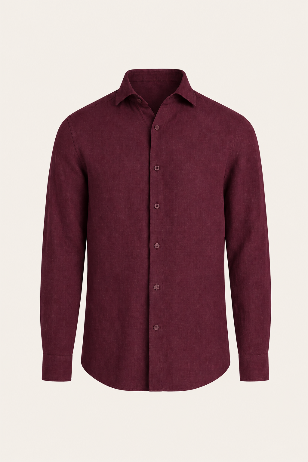 Avari Linen Shirt Burgundy
