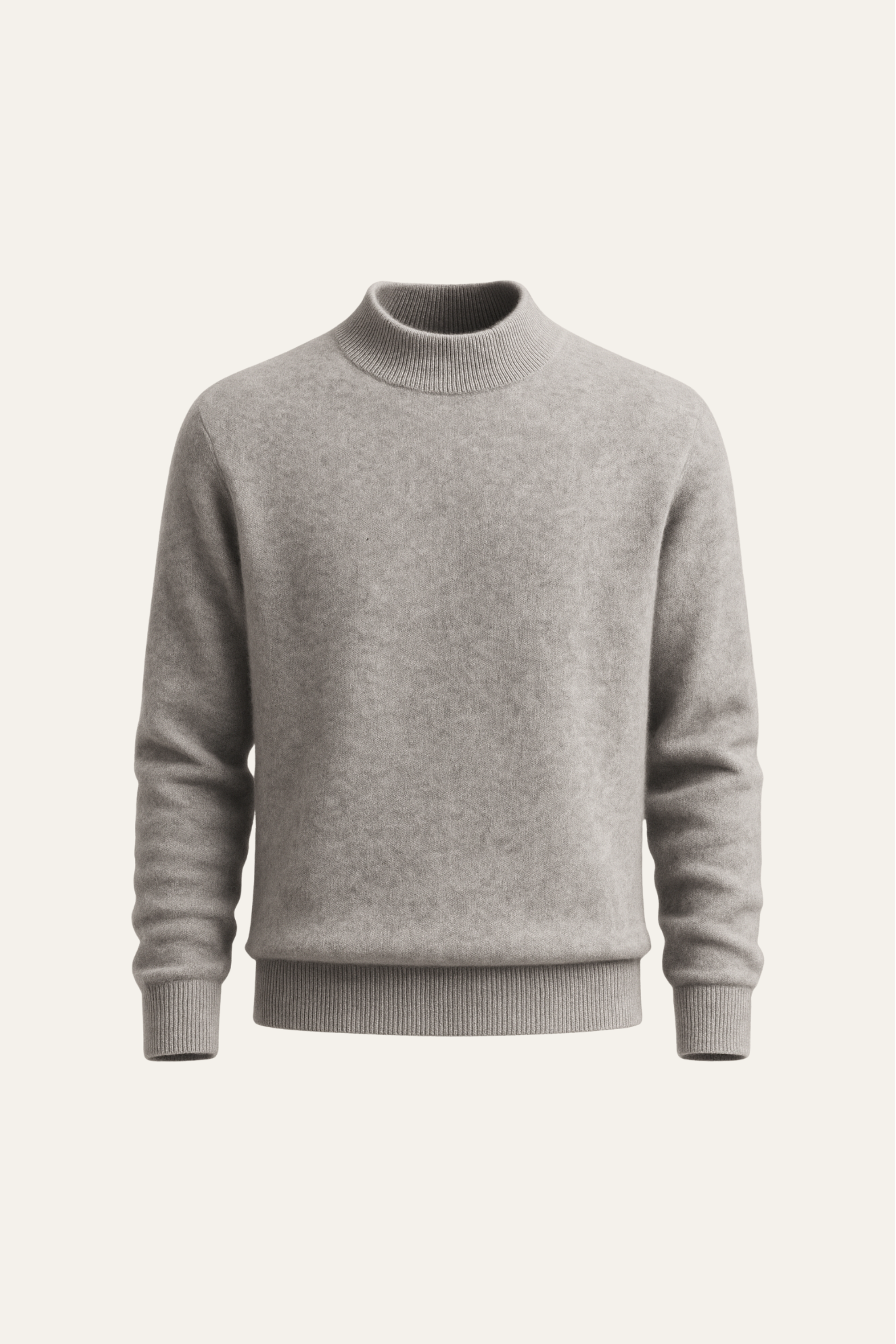Arelio Mock Neck Knit Grey