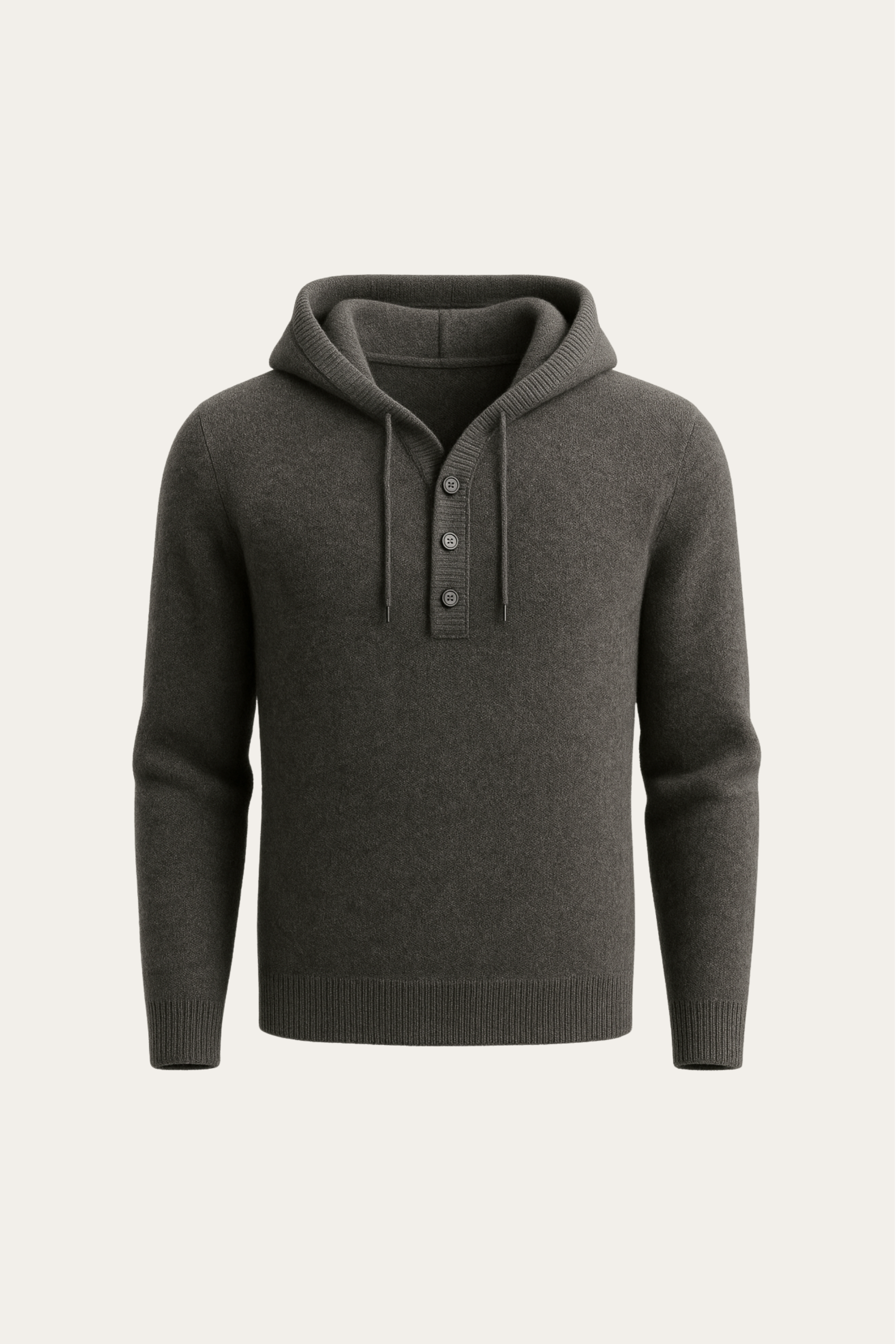 Avaro Hooded Knit Dark Grey
