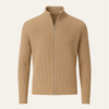 Arelon Cashmere Zip Knit Khaki